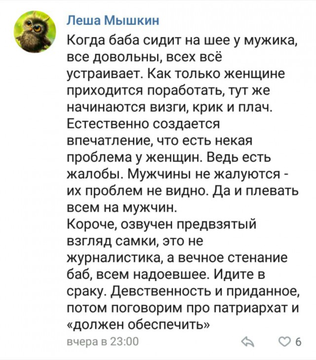 Шведская журналистка назвала российских мужчин безответственными слабаками