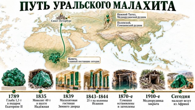 Куда исчез уральский малахит