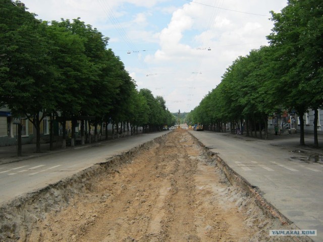 Грандиозный ремонт улицы во Львове