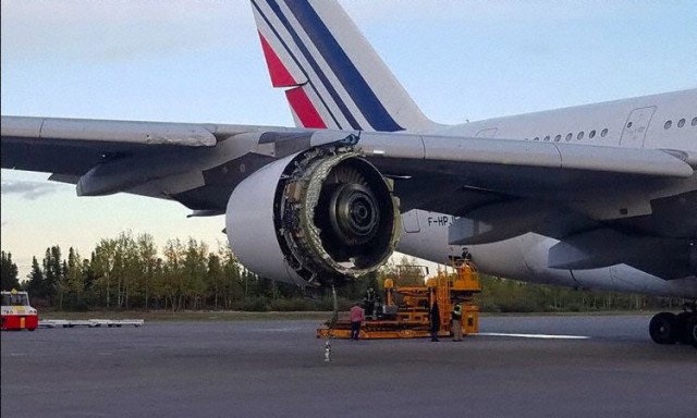 Сегодня пассажиры Air France немножко попугались
