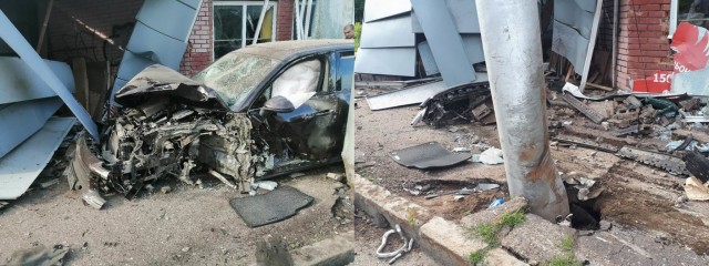 Пьяный сотрудник автомойки решил прокатиться на BMW клиента и попал в ДТП