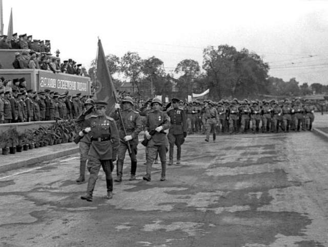 Парад Победы над Японией в Харбине, 1945 год