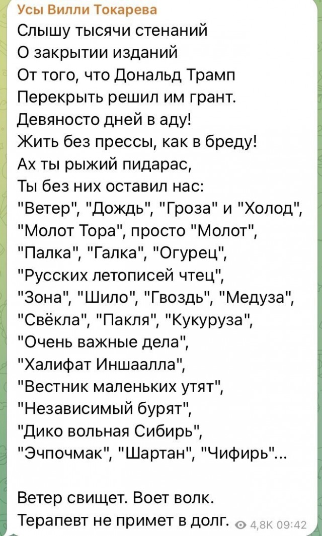 Ветер свищет, воет волк...