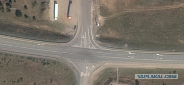 У фуры бомбануло на заправке