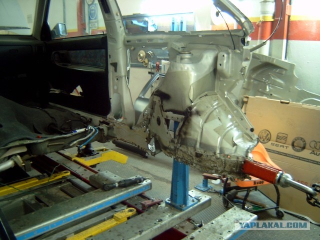 Ремонт автомобиля со сложным перекосом.