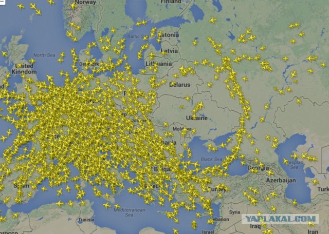 "Черная дыра" в воздушном пространстве над Украино