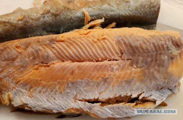 Арктический голец полу-горячего копчения.