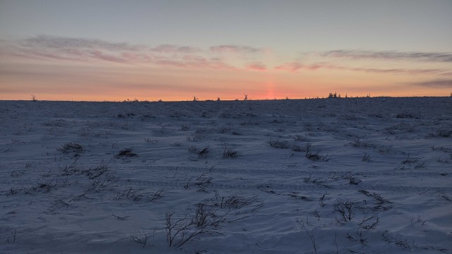 Заполярье из кабины грузовика