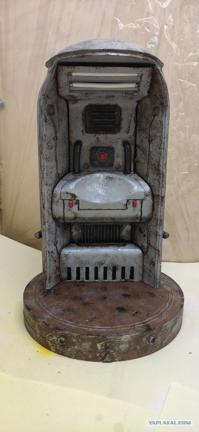 Фигурки роботов из Fallout с процессом