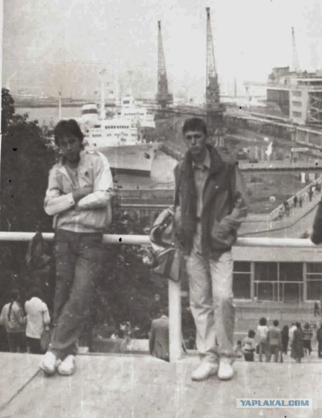 На пляже "Дельфин", 1981 год, Одесса