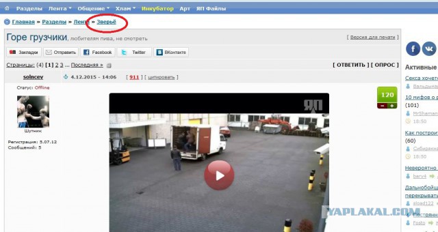 Горе грузчики, любителям пива, не смотреть