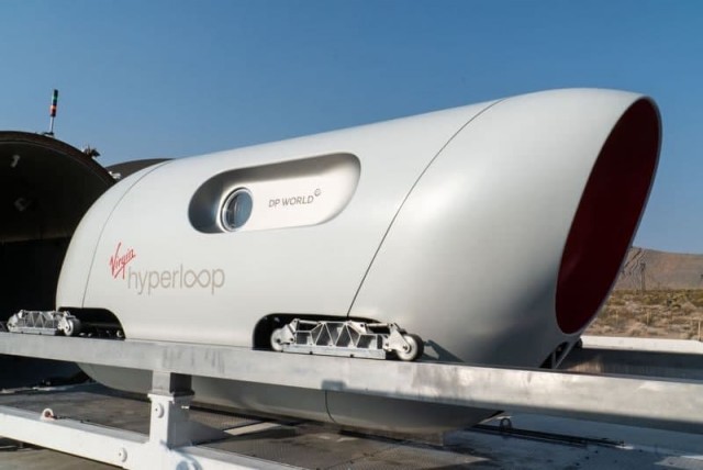 В США провели первые испытания вакуумного поезда Virgin Hyperloop