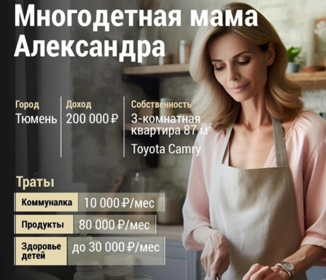 80 тысяч уходит только на еду