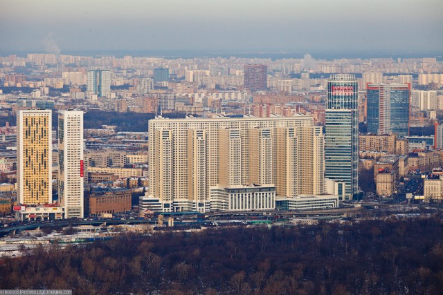 Москва с высоты птичьего полета