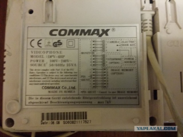 Вызывная панель Commax с кнопкой.