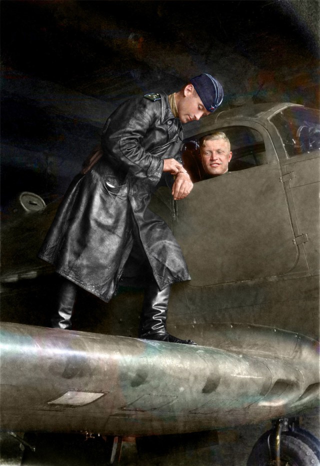 Герои Великой Отечественной войны в цветных фотографиях.