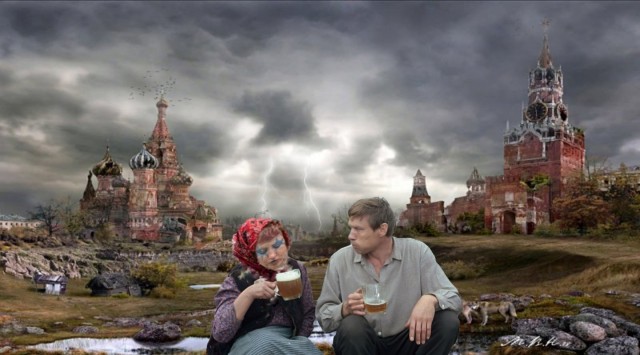 Фотожаба: шахматистка - ланч в метро