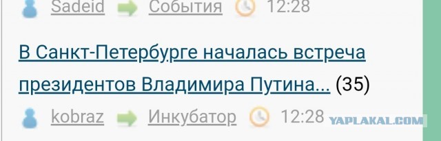 В Санкт-Петербурге началась встреча президентов Владимира Путина и Александра Лукашенко