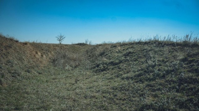 Воинские останки вылезли наружу у кладбища в Россошках