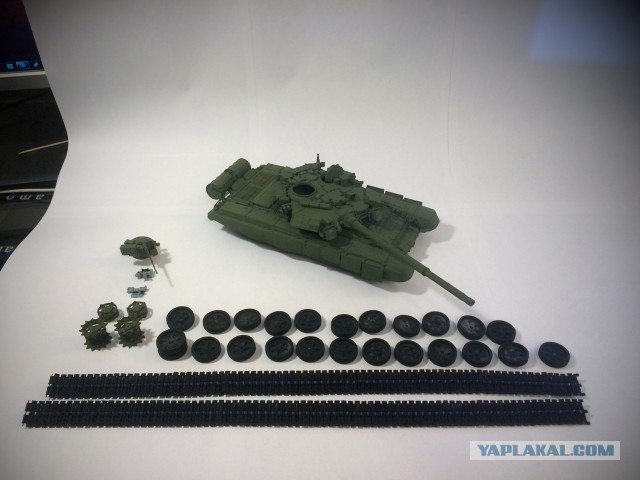 Модель танка Т-90А в масштабе 1/35