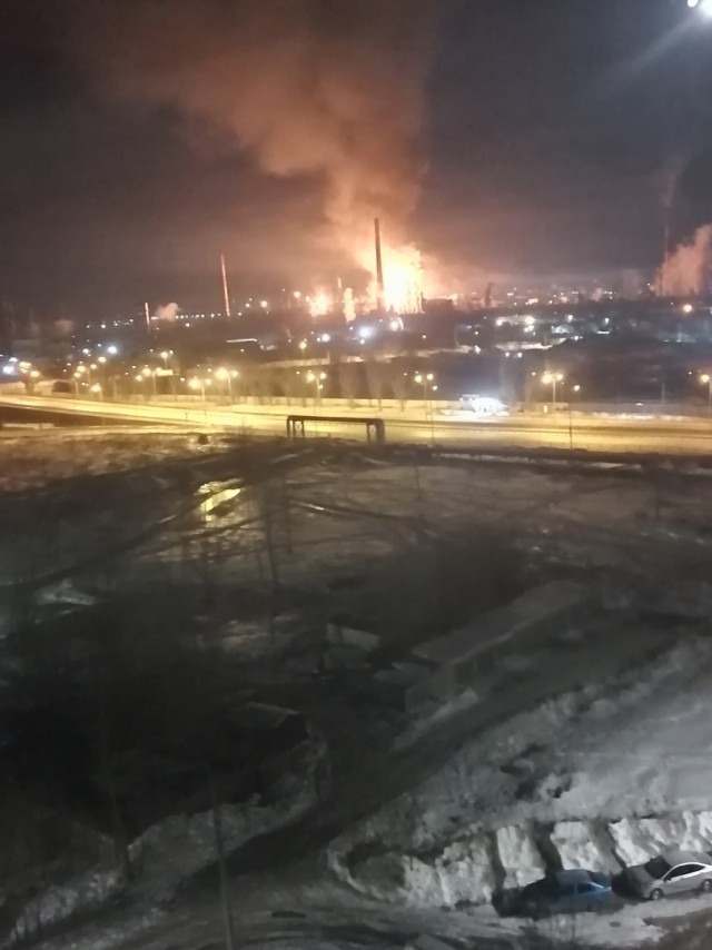 Атакован нефтеперерабатывающий завод в Новокуйбышевске Самарской области.