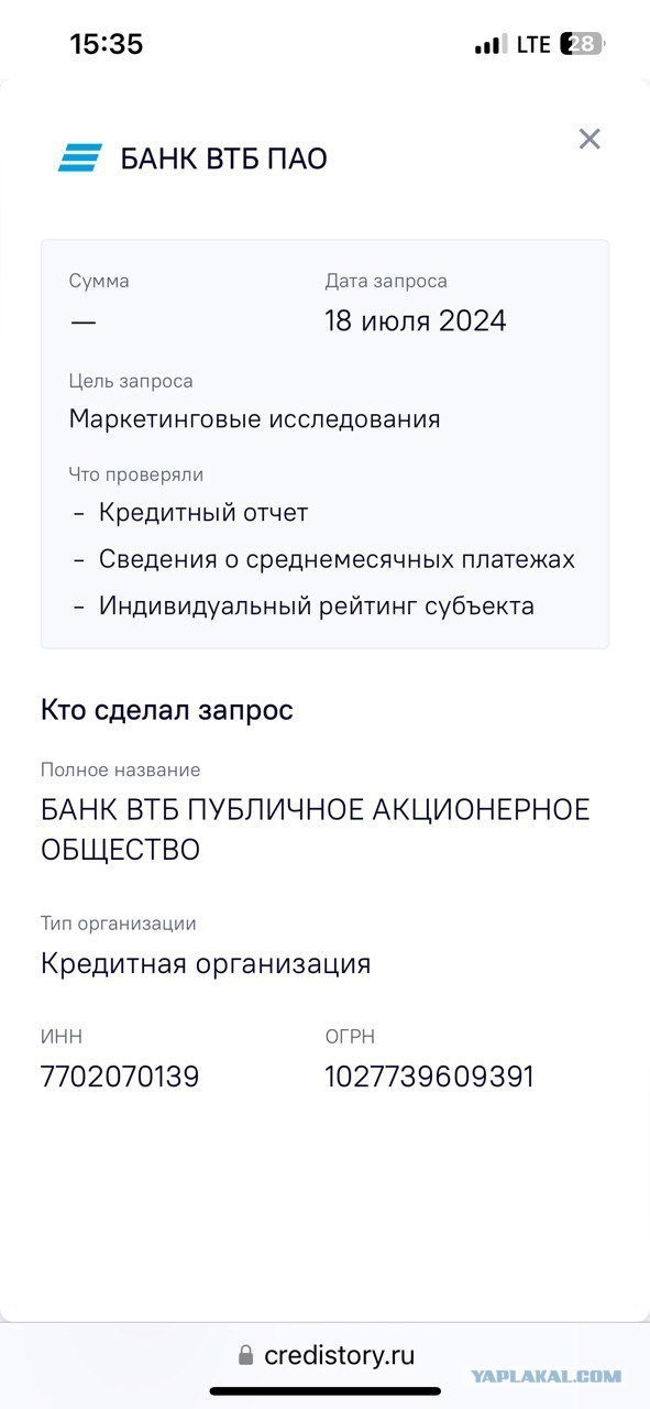 Банк ВТБ сливает ваши данные мошенникам которые оформляют на вас кредиты