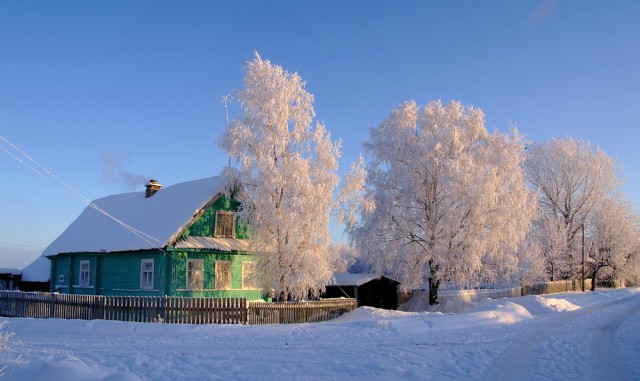 Морозное утро в глубинке!