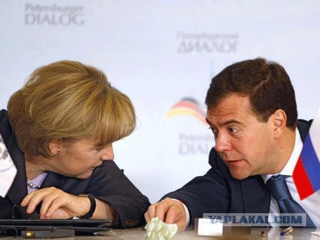 Фотожаба: Медведев и Меркель