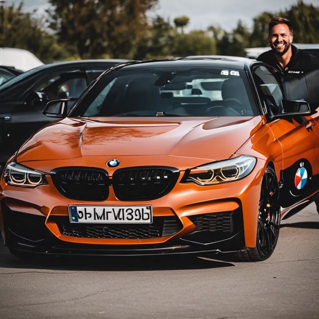 Нарисуй счастливого владельца BMW