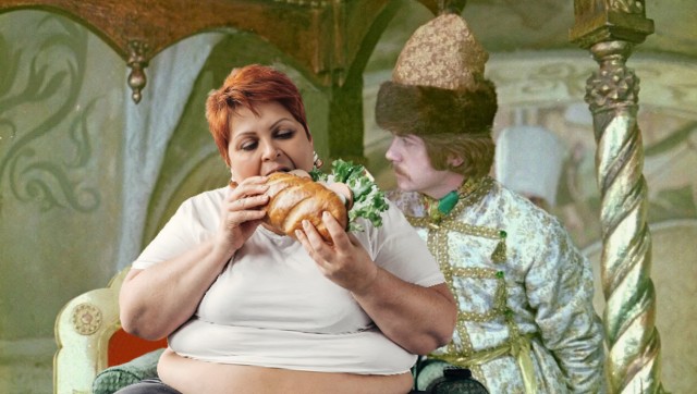 Фотожаба - настало время заморить червячка. Без иишницы