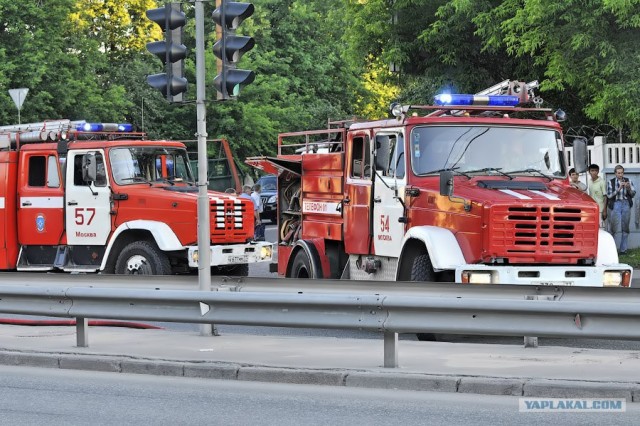 Пожар на Аминьевском шоссе