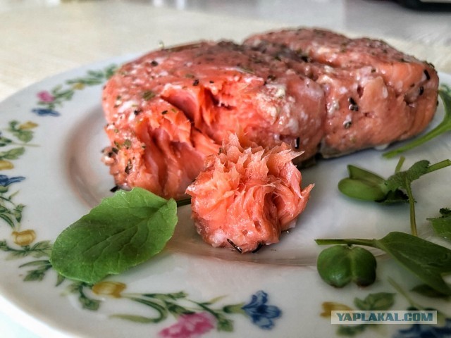 Лосось конфи от ZaReX. Стол заказов.