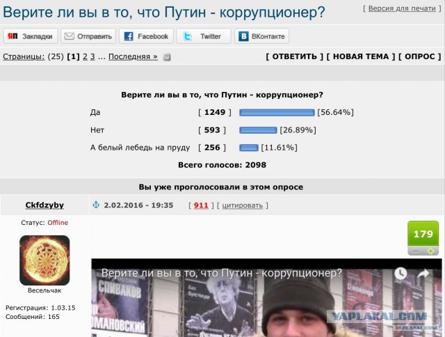 64% россиян хотят, чтобы Путин вновь был избран президентом