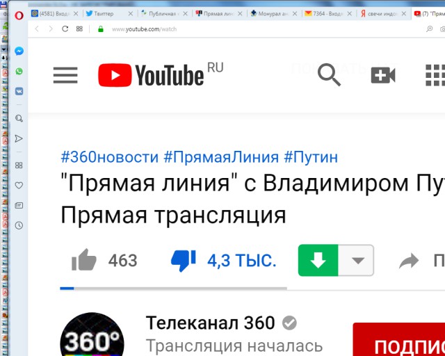 Прямая линия 20.06.2019