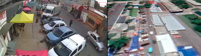 Центральный рынок в Константиновке Донецкой области (под контролем Украины) подвергся обстрелу