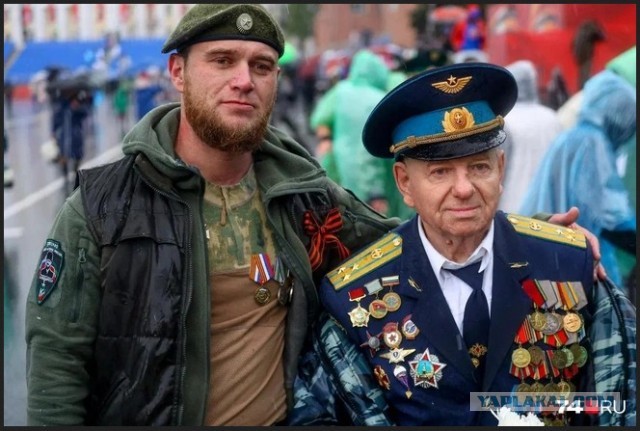 Вот такой ветеран был на параде в Челябинске