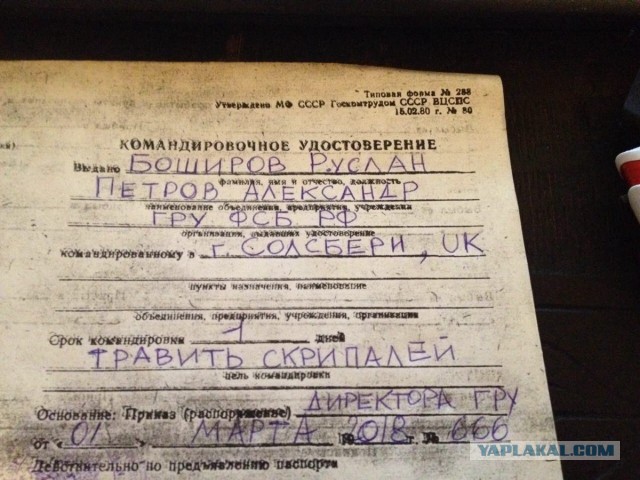 Удалось подтвердить причастность Петрова и Боширова к спецслужбам