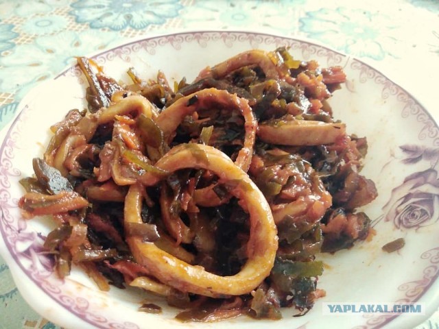 #ДРЯПнем! Или Кулинары поздравляют ЯП с ДР! Солянка из морской капусты с кальмаром