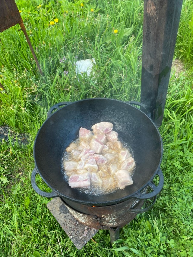 Рисовая каша со свининой