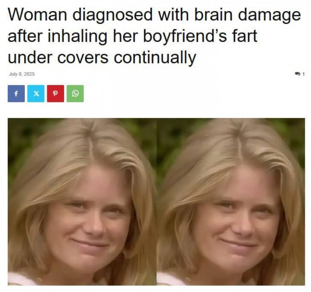 У женщины диагностировали повреждение мозга из-за вдыхания пердежа её парня под одеялом