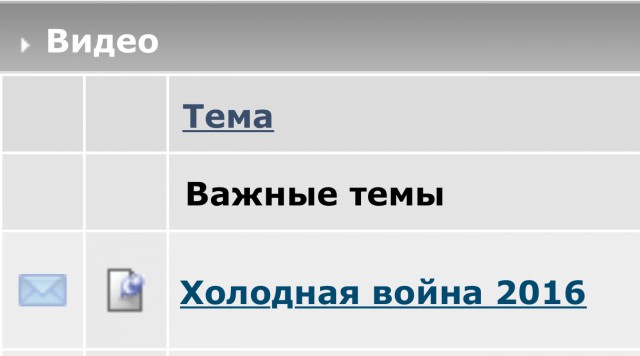 Холодная война 2016