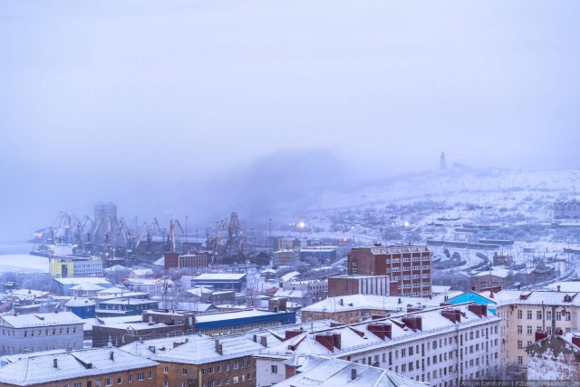 Полярная ночь. Мурманск