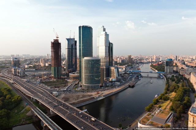 Высотная Москва - вид из "телескопа"
