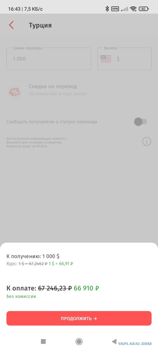 Курс доллара на бирже пробил 65 рублей