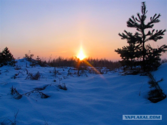 Солнце, небо и лунища