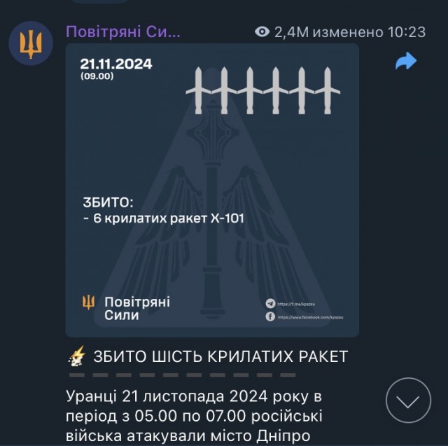 Россия нанесла комбинированный удар по объектам ОПК Украины