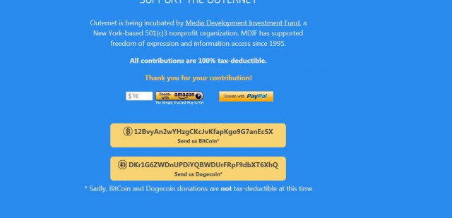 Организация MDIF создает бесплатную сеть Outernet