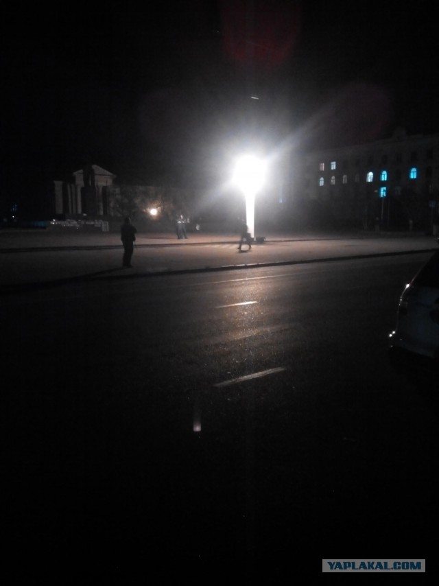 Освещение ночных улиц Симферополя