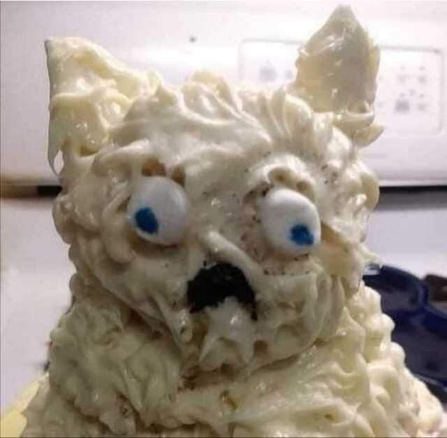 Тортик " Белый котик"