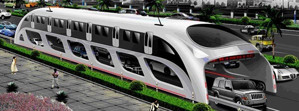 Концепт автобуса, который не боится пробок